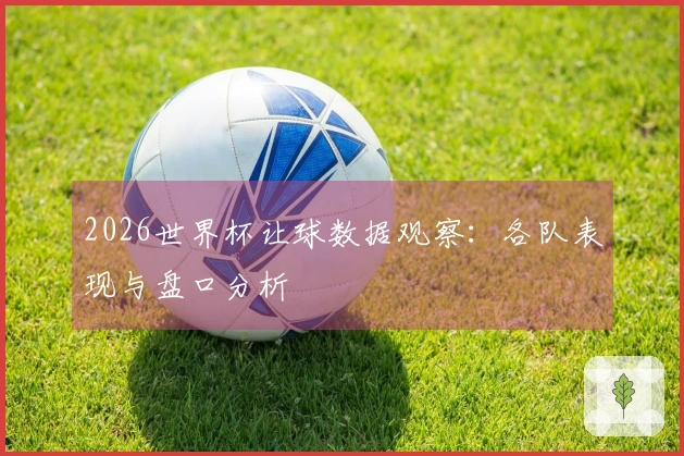 2026世界杯让球数据观察：各队表现与盘口分析